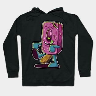 ice cream zombie cartoon Hoodie